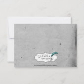 Elegant Gothic Lace Posh Wedding Save the Date (Rückseite)