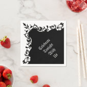 Elegant Gothic Motif Napkins Serviette (Beispiel)