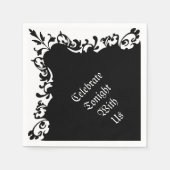 Elegant Gothic Motif Napkins Serviette (Vorderseite)