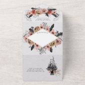 Elegant Gothic Queen's Mirror Wedding All In One Einladung (Außenbereich)