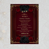 Elegant Gothic Romance Wedding Enclosure Card Begleitkarte