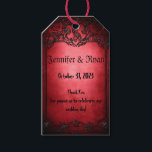 Elegant Gothic Rustic Red Geschenkanhänger<br><div class="desc">Elegant Gothic Rustic Red</div>
