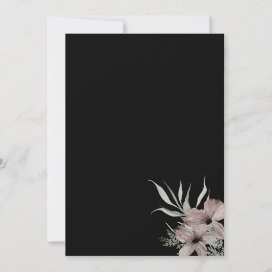 Elegant Gothic Save the Date (Rückseite)