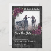 Elegant Gothic Save the Date (Vorderseite)
