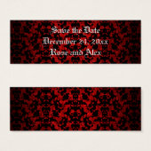 Elegant Gothic Save the Date Mini-Buchmarkierungen (Vorne & Hinten)