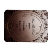 Elegant Gothic Save the Date Wedding Magnet (Horizontal)