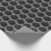 Elegant Gotische Blumen Geschenkpapier (Ecke)
