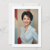 Elegant Graceful White Orchid Bouquet & Candles Einladung (Rückseite)