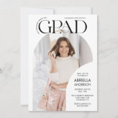 Elegant Grad Arch Blumenbilder Einladung (Vorderseite)