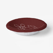 Elegant Grad Cap auf Dark Maroon Pappteller (Gewinkelt)