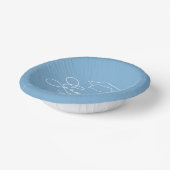 Elegant Grad Cap Powder Blue Pappteller (Gewinkelt)