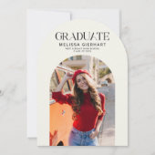 Elegant Grad Foto 2025 Uni-Abschluß Party Einladung (Vorderseite)