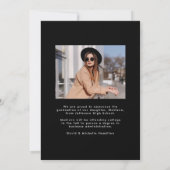 Elegant Grad Foto Abschluss Ankündigung (Rückseite)