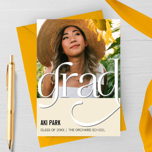 Elegant Grad, Foto Abschluss Ankündigung