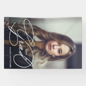 Elegant Grad Script Photo Graduation Party Banner (Horizontal)