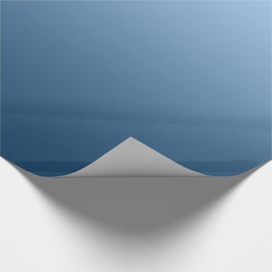 Elegant Gradient Blue Geschenkpapier (Ecke)