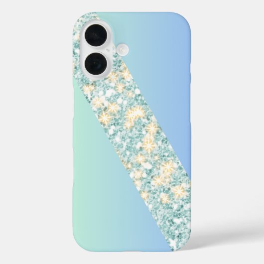Elegant Gradient Sparkle Case-Mate iPhone Hülle (Rückseite)