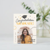 Elegant Graduate Class of 2024 Keepake Abschluss Einladungspostkarte (Stehend Vorderseite)