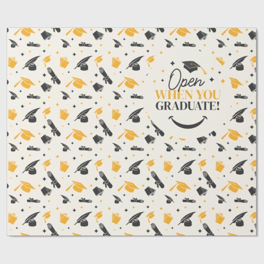 Elegant Graduate Class of 2024 Keepake Abschluss Geschenkpapier (Flach)