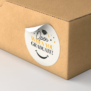 Elegant Graduate Class of 2024 Keepake Abschluss Runder Aufkleber