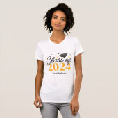 Elegant Graduate Class of 2024 Keepake Abschluss T-Shirt (Vorne ganz)