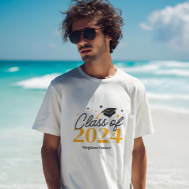Elegant Graduate Class of 2024 Keepake Abschluss T-Shirt
