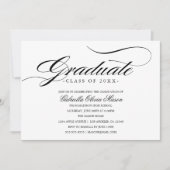 Elegant Graduate | Einladung zur Graduiertenpartei (Vorderseite)