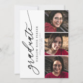 Elegant Graduation Announcement & Party Invite Einladung (Vorderseite)