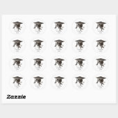 Elegant Graduation Envelope Seal Sticker (Blatt)