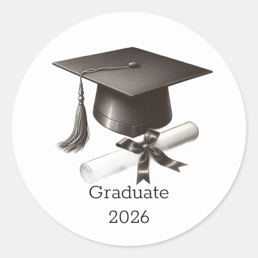 Elegant Graduation Envelope Seal Sticker (Vorderseite)