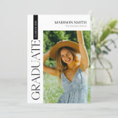 Elegant Graduation Invitation Einladung (Stehend Vorderseite)