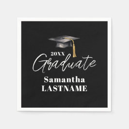 Elegant Graduation Party Any Year Paper Napkin Serviette