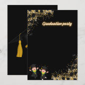 Elegant Graduation Party Invitation Einladung (Vorne/Hinten)