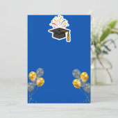 Elegant Graduation Party Invitation Einladung (Stehend Vorderseite)