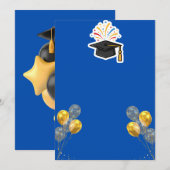 Elegant Graduation Party Invitation Einladung (Vorne/Hinten)