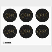 Elegant Graduation Sticker (Blatt)