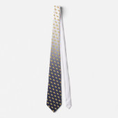 Elegant Graduation Tie Gold Mortarboard Pattern Krawatte (Vorderseite)