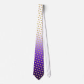 Elegant Graduation Tie Gold Mortarboard Pattern Krawatte (Vorderseite)