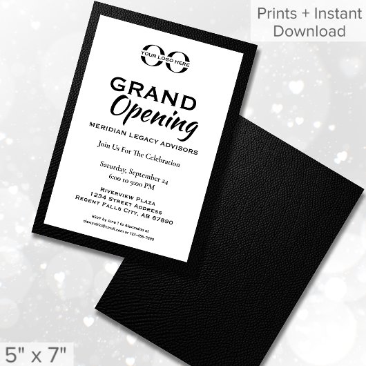 Elegant Grand Opening Einladung