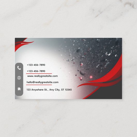 Elegant Graphic Designer Business Card | Custom Visitenkarte (Rückseite)