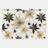 Elegant Graphic Starburst Motif Geschenkpapier Set (Vorderseite)