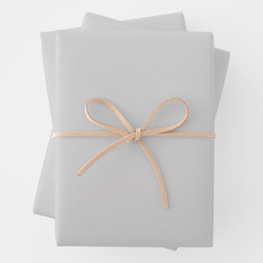 Elegant, grau Minimalistisch und elegant Geschenkpapier Set (Beispiel)