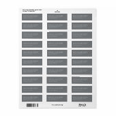 Elegant Grau Minimalistische Typografische (Vorne)