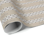 Elegant grau mit Beige Geschenkpapier (Rolleneckpunkt)