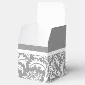 Elegant Gray and White William Morris Wedding Geschenkschachtel (Geöffnet)