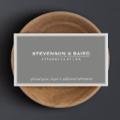 Elegant Gray Beruflich Consultant Classic Visitenkarte