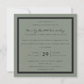 ELEGANT GRAY BLACK DAMASK CLASSIC WORKSHOP EVENT EINLADUNG (Vorderseite)
