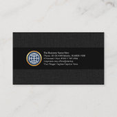 Elegant Gray Grunge Aurora Splendor CEO Startup Visitenkarte (Rückseite)