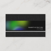 Elegant Gray Grunge Aurora Splendor CEO Startup Visitenkarte (Vorderseite)