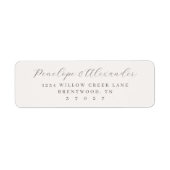 Elegant Gray Minimalist Calligraphy (Vorne)